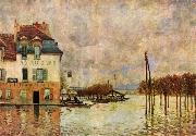 Alfred Sisley L Inondation a Port Marly Spain oil painting artist